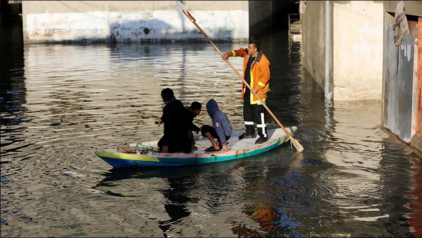 الامطار بغزة