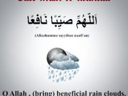 دعاء المطر